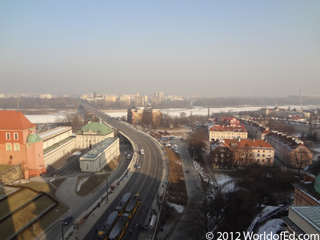 A view of Warsaw from a tower.