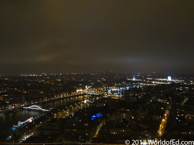 Paris as seen from the top of the Eiffel Tower.
